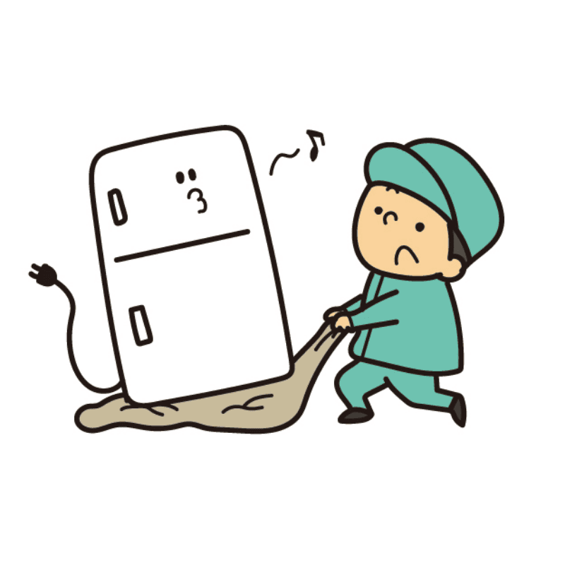 冷蔵庫の自力運搬